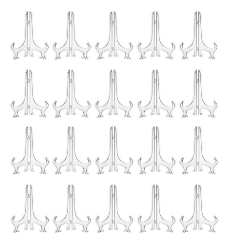 40 Caballetes Transparentes Con Soporte De Letrero