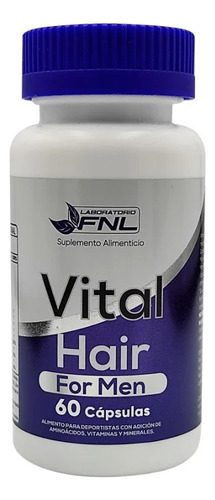 Vital Hair Men 60 Caps Colageno Hidrolizado Vitaminab5 Zinc