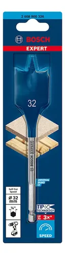 Lot De 3 Forets Plats à Bois SabreCut 8x152 Mm - Compatibles Bosch, Dewalt, Makita... Tige épaisse, Bords Chanfreinés