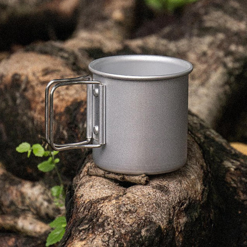 4 Taza Para Acampar Al Aire Libre Taza Ligera Argén