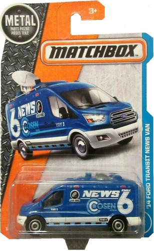 Matchbox Ford Transit News Van #9 Es De Las Mas Buscadas!