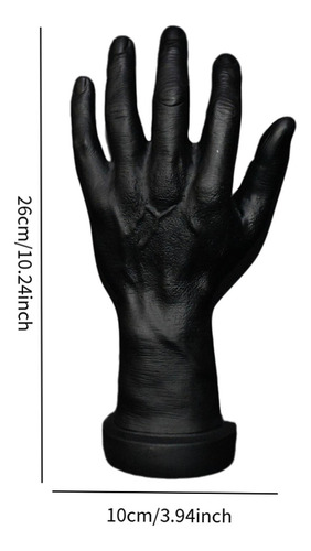 Modelo De Mano Masculina Halloween Fake Negro Mano Izquierda