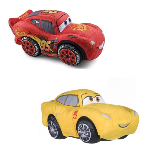 Peluches 27cm Rayo Mcqueen Y Mate Cars 3 Disney Pixar