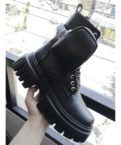 Botas Acordonadas Con Plataforma Y Bolsillos Para Dama Env o gratis