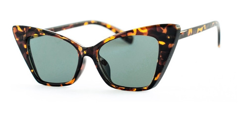 Lentes Sol Cat Eye Animal Print Retro 