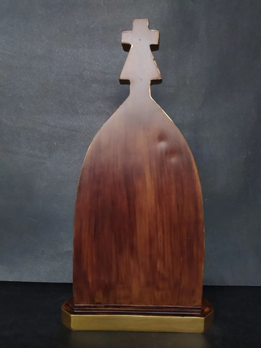 Mae Peregrina Capelinha Mãe Rainha Schoenstatt Imagem Resina Cor Pintura A Mão
