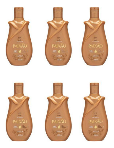 Hidratante Corporal Paixao 200ml Avela - Kit Com 6un