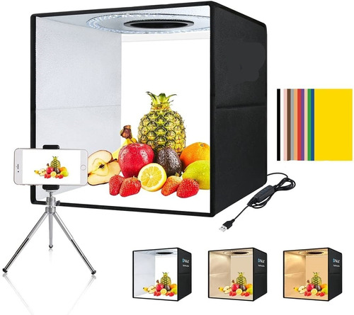 Estudios Fotográficos Led Caja De Luz Portátil Plegable 40cm