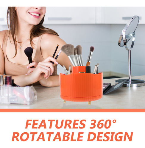 Soporte Para Brochas De Maquillaje Para Tocador, Tubo De Alm