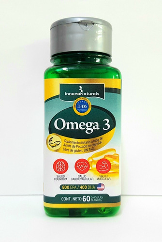 Omega 3 Epa Dha Certificacion Ifos 60 Caps X2 Frascos