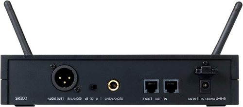 Microfone Akg Dms300 Vocal Set Digital Wireless Cor Preto