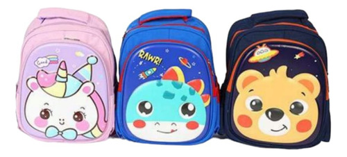 Mochila Escolar Infantil 4 Diseños