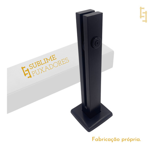 32 Colunas Torre Preta Guarda Corpo Inox 20 Cm 1 Furo