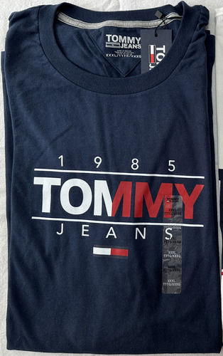Camiseta Tommy Jeans Cuello Redondo Estampado Talla 3xl A1
