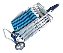 Comprar Carrito Carro Mesa Playero Porta Reposeras Sillas Sombrilla