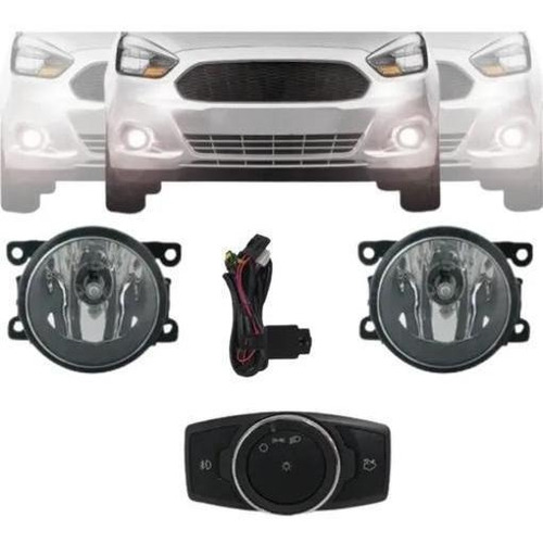 Kit Farol De Milha/neblina Ford Ka 2019/2020 + Brindes