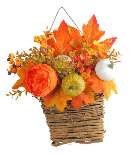 Cesta De Flores Para Colgar En La Puerta, Cesta De Flores De