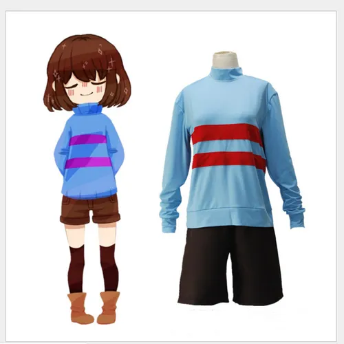 Disfraz De Cosplay De Chara Frisk Undertale, Juego De Anime