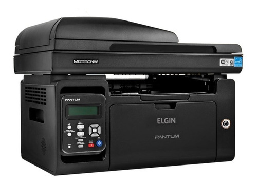 Impressora multifuncional Elgin Pantum M6550NW com wifi 100V - 127V preta