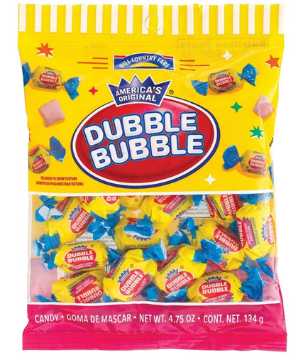Goma De Mascar Chicles Dubble Bubble Original Bolsa 135gr