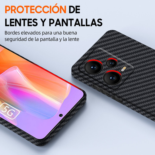 Funda Fibra Carbono Skin Feel Para Redmi Note 12 Pro 5g