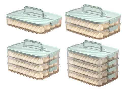 Contenedor For Galletas, Contenedor De Almacenamiento De 4
