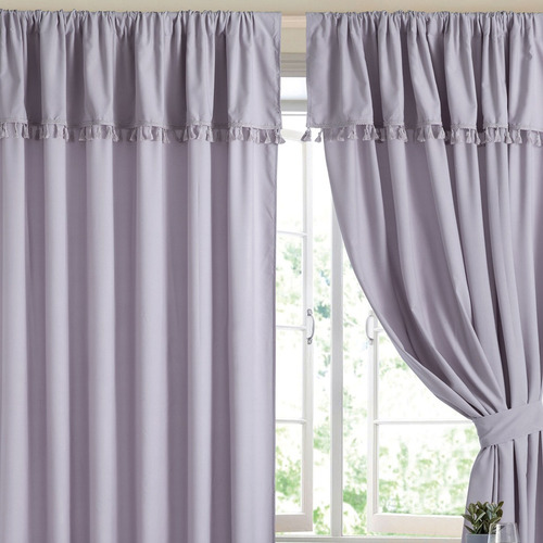 Juego De Cortinas Jean Cartier Ambiente Suave Con Borla Liso