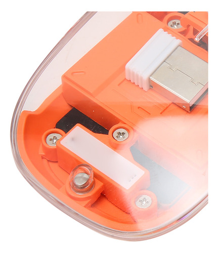 Ratón Inalámbrico Transparente Bt5.1 2.4g, Modo Dual, Clic S