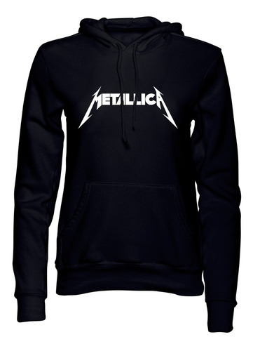 Buzo Unisex Metálica Algodón Cardado Premium Rock Música