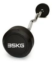 Comprar Barra Curl Gmp Con Peso Fijo Engomado Cromada 35 Kg Gmp Color Negro