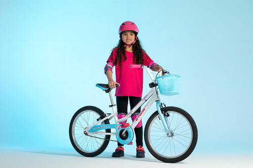 Bicicleta Infantil Aro 20 Mistigirl Btwin Cor Rosa