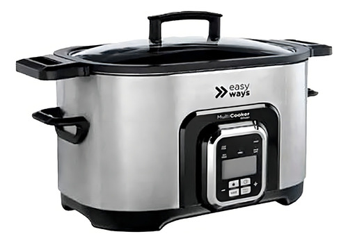 Olla Multicooker Silver Easyways 6,6 Litros Color Plateado