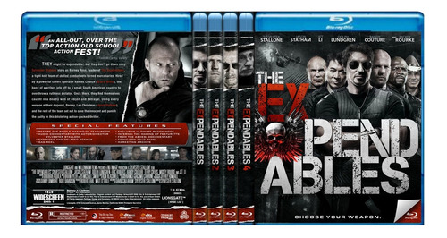 Los Indestructibles  The Expendables 1-4 Collection 4 Bluray