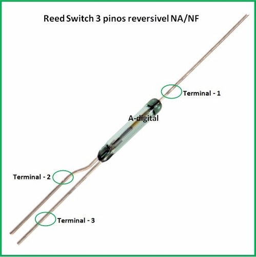 Reed Switch Na / Nf Lote Com 20 Unidades Frete Grátis