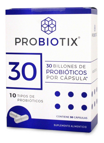 Probiotix | 30 Billones De Probióticos | 10 Cepas | 30 Cáps. Sabor Sin Sabor
