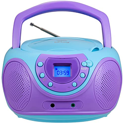 Reproductor De Cd Portátil Gummy P16 Boombox Am Fm Rad...