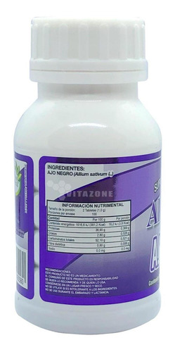 Imagen 3 de 4 de Ajo Negro 200 Tabletas De 500 Mg Alexyessy (3 Frascos)
