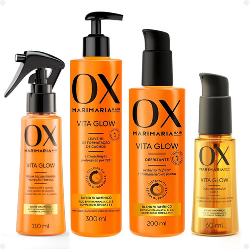 Kit Ox Mari Maria Hair Vita Glow Com 10