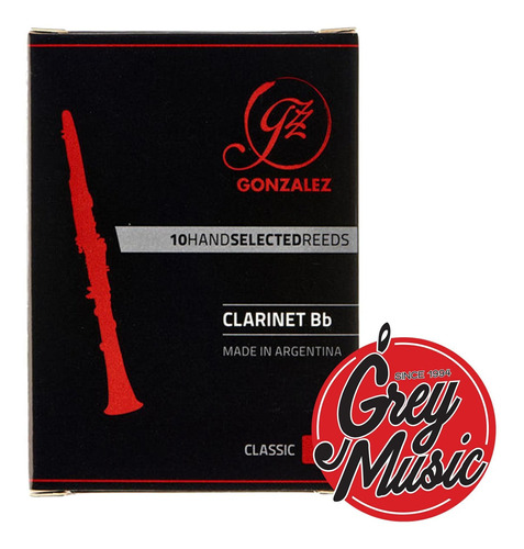 Caña Gonzalez Para Clarinete Classic N° 3 1/2 Caja Negra