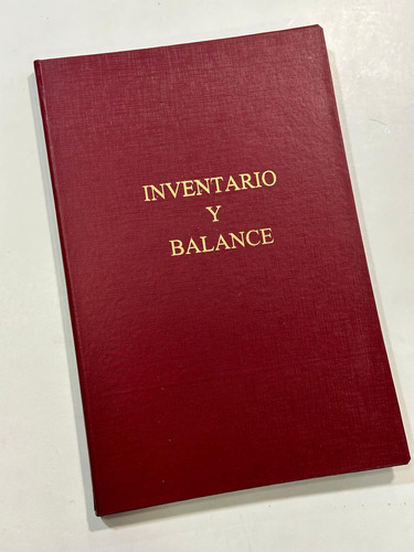 Libro De Inventario Y Balance - Societario