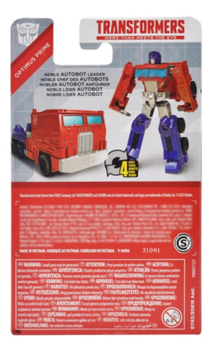 Figuras Transformers3 Pz Optimus Prime, Primal Y Bumblebee
