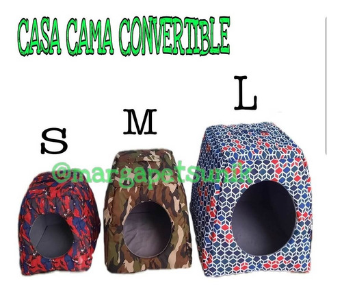 Imagen 2 de 10 de Cama Casa Para Mascotas