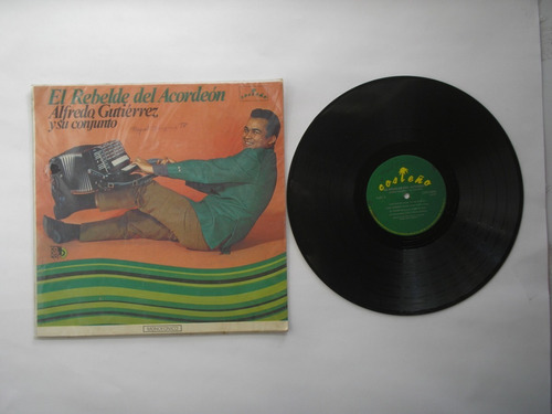 Lp Vinilo Alfredo Gutierrez El Rebelde Acordeon Colombia1981