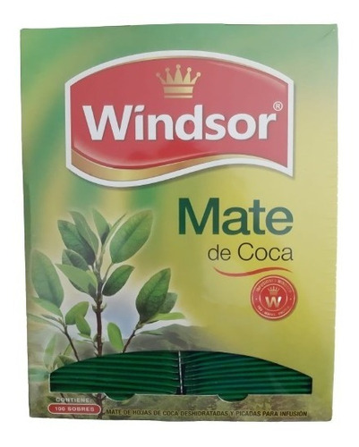 Mate Te De Coca Windsor X1 Caja De 100 Saquitos