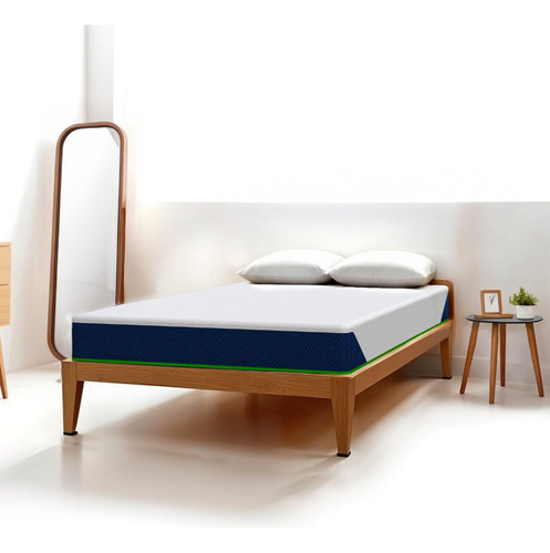 Colchon Individual Espuma Zen Memory Foam Drjoohn 20 Cm Color Blanco