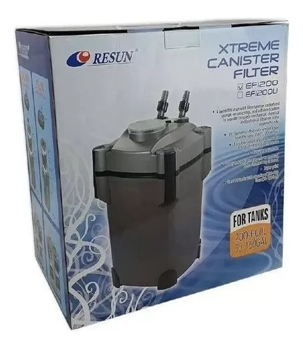 Filtro Para Acuario De Canasta Resun Ef-1200 Con Luz Uv