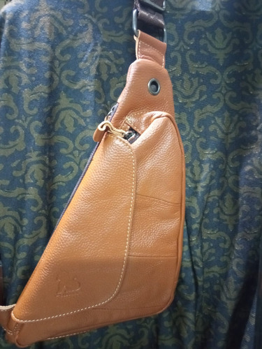 Bolso De Viaje Wallet Kanguro Cuero Unisex Nuevo Asch