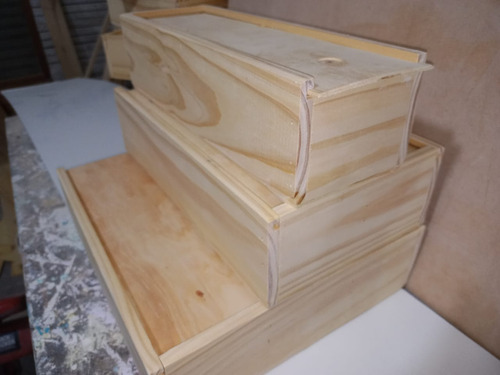 Caja De Madera Estuche Para Vino 1 Botella