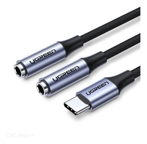 Cable Ugreen Usb-c A 3.5mm X2 Silver