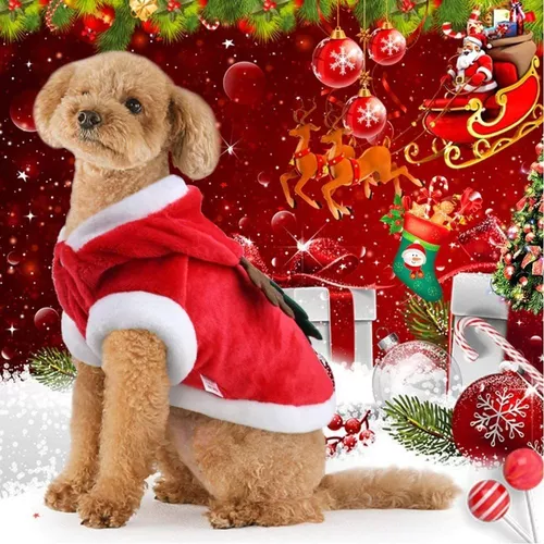 Disfraz De Navidad Para Perro Mascota Ropa Para Perros | Meses sin intereses